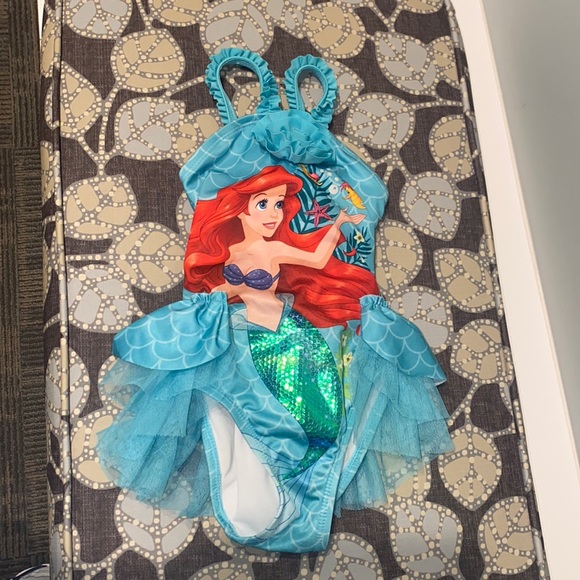 Disney Other - Disney Little Mermaid 2T Bathing Suit - one piece EUC 🧜♀️